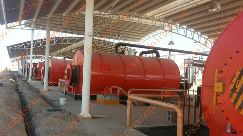 the running pyrolysis plant in mexico